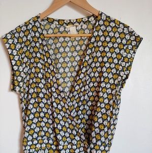H&M patterned wrap dress